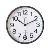 Rádiom riadené nástenné hodiny JVD RH683.3 (25,5 cm) – sivý rám, biely ciferník Rádiom riadené nástenné hodiny JVD RH683.3 (25,5 cm) – sivý rám, biely ciferník