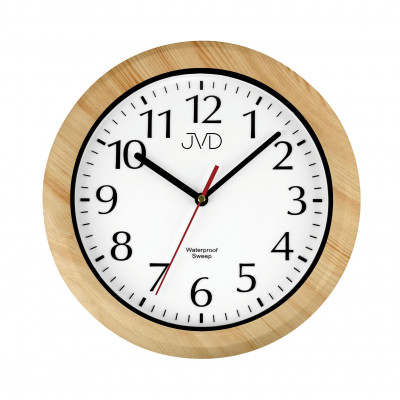 Saunové nástenné hodiny JVD SH494.4 , 30cm– odolné hodiny do sauny s tichým chodom Saunové nástenné hodiny JVD SH494.4 , 30cm– odolné hodiny do sauny s tichým chodom