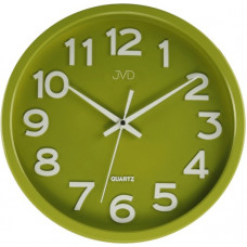 Nástenné hodiny JVD HX2413.4 zelené 30 cm s plynulým chodom