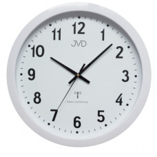 Veľké rádiom riadené nástenné hodiny JVD RH652 – biele, tichý chod, XL 40 cm Veľké rádiom riadené nástenné hodiny JVD RH652 – biele, tichý chod, XL 40 cm