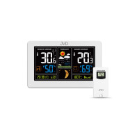 Rádiom riadená meteorologická stanica JVD RB3378, 21 cm Rádiom riadená meteorologická stanica JVD RB3378, 21 cm
