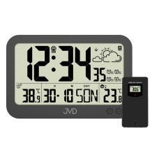 Digitálne rádiom riadené hodiny JVD RB3565.1, čierne Digitálne rádiom riadené hodiny JVD RB3565.1, čierne