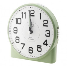 Rádiom riadený budík JVD RB22.2 v zelenej farbe, 12 cm