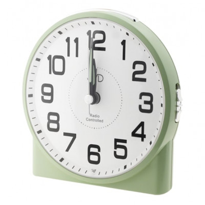 Rádiom riadený budík JVD RB22.2 v zelenej farbe, 12 cm Rádiom riadený budík JVD RB22.2 v zelenej farbe, 12 cm