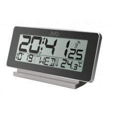 Rádiom riadený digitálny budík JVD RB3523.2 (17 cm) – čierno-strieborný Rádiom riadený digitálny budík JVD RB3523.2 (17 cm) – čierno-strieborný