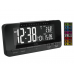 Rádiom riadený budík JVD čierny RB9350.1, 13cm