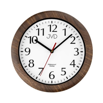 Saunové hodiny JVD SH494.2 – hnedé, tichý chod (30 cm)