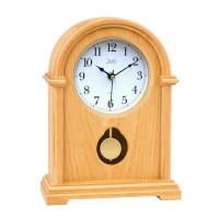 Stolové hodiny JVD HS13.4 – drevené, s kyvadlom, hnedé (30 cm) Stolové hodiny JVD HS13.4 – drevené, s kyvadlom, hnedé (30 cm)