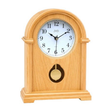 Stolové hodiny JVD HS13.4 – drevené, s kyvadlom, hnedé (30 cm) Stolové hodiny JVD HS13.4 – drevené, s kyvadlom, hnedé (30 cm)
