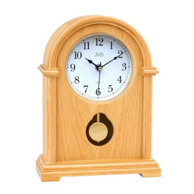 Stolové hodiny JVD HS13.4 – drevené, s kyvadlom, hnedé (30 cm) Stolové hodiny JVD HS13.4 – drevené, s kyvadlom, hnedé (30 cm)
