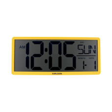 Digitálne hodiny Karlsson Table Clock Retro LCD KA6020YE, 36cm