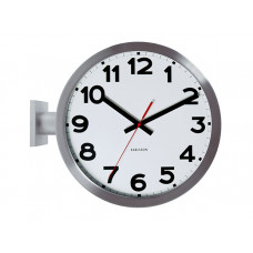 Dizajnové obojstranné nástenné hodiny 5511 Karlsson 38cm