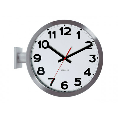 Dizajnové obojstranné nástenné hodiny 5511 Karlsson 38cm