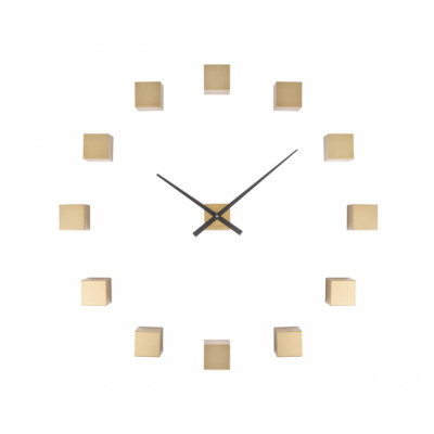 Nástenné hodiny Karlsson KA5698GD Diy Cubic Gold Nástenné hodiny Karlsson KA5698GD Diy Cubic Gold
