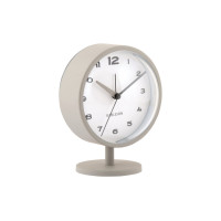 Dizajnový kovový budík Karlsson Brisk Dome KA6027GY – tmavosivý, 14 cm Dizajnový kovový budík Karlsson Brisk Dome KA6027GY – tmavosivý, 14 cm