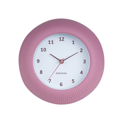 Nástenné hodiny Tender Rib Karlsson KA6048PI, 25cm Nástenné hodiny Tender Rib Karlsson KA6048PI, 25cm