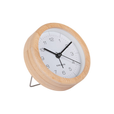 Budík Karlsson KA5923WH Neat Round, 9cm Budík Karlsson KA5923WH Neat Round, 9cm