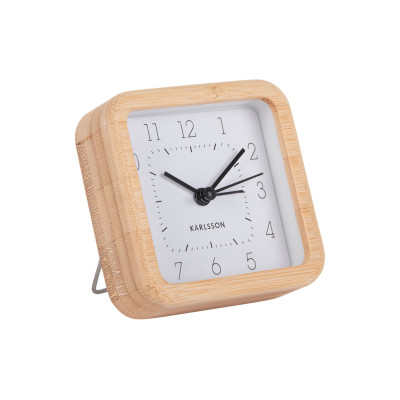 Budík Karlsson KA5924WH Neat Square, 9cm Budík Karlsson KA5924WH Neat Square, 9cm