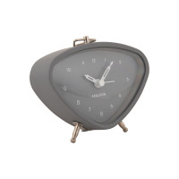 Karlsson KA5946GY Triangle budík 12 cm | Moderný sivý budík s tichým chodom Karlsson KA5946GY Triangle budík 12 cm | Moderný sivý budík s tichým chodom