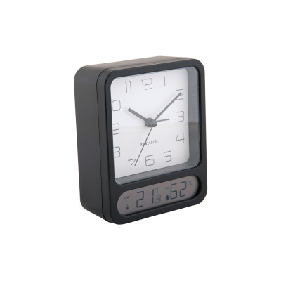 Budík Karlsson KA5954BK Duo, 12cm
