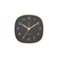 Dizajnový cestovný budík Karlsson Travel Square KA5957BK – čierny, tichý chod, 9 cm Dizajnový cestovný budík Karlsson Travel Square KA5957BK – čierny, tichý chod, 9 cm