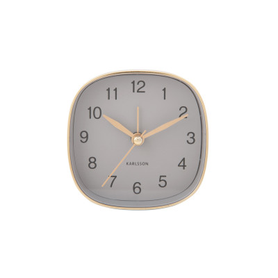 Cestovný budík Karlsson KA5957GY Travel Square – sivý, tichý chod sweep, 9 cm Cestovný budík Karlsson KA5957GY Travel Square – sivý, tichý chod sweep, 9 cm