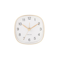 Cestovný budík Karlsson KA5957WH Travel Square – biely, 9 cm Cestovný budík Karlsson KA5957WH Travel Square – biely, 9 cm