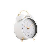 Budík Karlsson KA5998WH Twin Bell, 14cm Budík Karlsson KA5998WH Twin Bell, 14cm