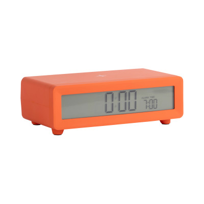 Budík Berlín LCD s nabíjačkou Karlsson KA6156OR, oranžová Budík Berlín LCD s nabíjačkou Karlsson KA6156OR, oranžová