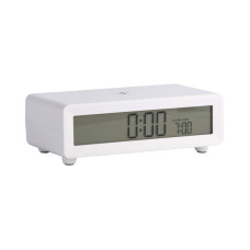 Budík Berlín LCD s nabíjačkou Karlsson KA6156WH, biela