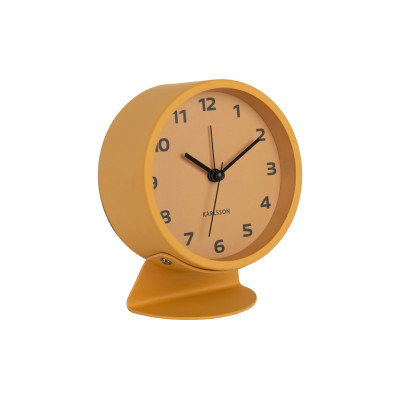 Karlsson Cool Retro budík KA6082YE – žltý 13 cm tichý sweep Karlsson Cool Retro budík KA6082YE – žltý 13 cm tichý sweep