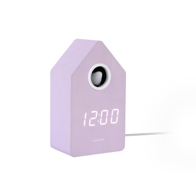 Budík Cuckoo LED Karlsson KA6070PU, 16cm Budík Cuckoo LED Karlsson KA6070PU, 16cm