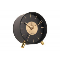 Budík Karlsson 5919BK – moderný čierny budík 12 cm Budík Karlsson 5919BK – moderný čierny budík 12 cm