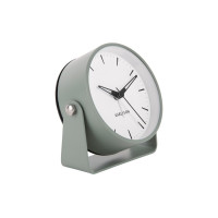 Dizajnový kovový budík Karlsson Calm KA5937GR – šedý nefrit, 11 cm Dizajnový kovový budík Karlsson Calm KA5937GR – šedý nefrit, 11 cm