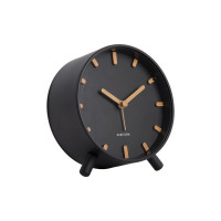 Budík Karlsson Grace KA5943BK matný čierny 12 cm Budík Karlsson Grace KA5943BK matný čierny 12 cm