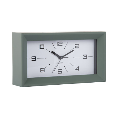 Budík Lujo Rectangle Karlsson KA6066GR, 20cm