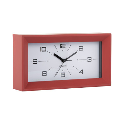 Budík Lujo Rectangle Karlsson KA6066RD, 20cm Budík Lujo Rectangle Karlsson KA6066RD, 20cm