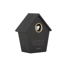 Budík Riqueza Cuckoo LED Karlsson KA6124BK, 15cm