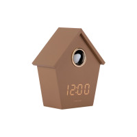 Budík Riqueza Cuckoo LED Karlsson KA6124BR, 15cm Budík Riqueza Cuckoo LED Karlsson KA6124BR, 15cm