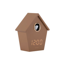 Budík Riqueza Cuckoo LED Karlsson KA6124BR, 15cm Budík Riqueza Cuckoo LED Karlsson KA6124BR, 15cm