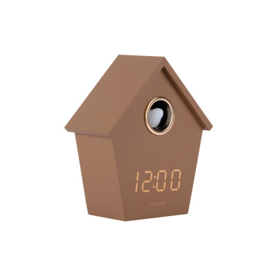 Budík Riqueza Cuckoo LED Karlsson KA6124BR, 15cm Budík Riqueza Cuckoo LED Karlsson KA6124BR, 15cm