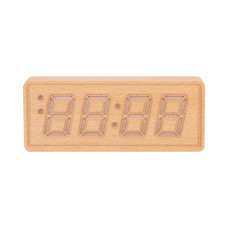 Digitálne hodiny Karlsson Solid Wood Engraved KA6024WD, 8cm