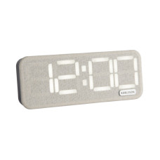 Digitálny budík Roanne LED Karlsson KA6154WH, sivobiela