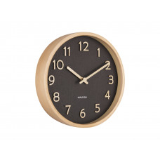 Drevené nástenné hodiny Karlsson KA5851BK, čierna 22cm Drevené nástenné hodiny Karlsson KA5851BK, čierna 22cm