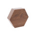 Budík Hexagon KA5651DW, hnedý
