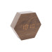 Budík Hexagon KA5651DW, hnedý