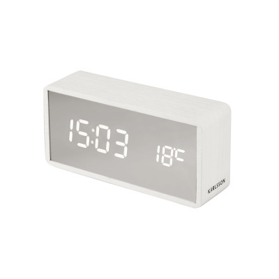 LED budík Karlsson KA5879WH, 15cm LED budík Karlsson KA5879WH, 15cm