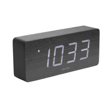 Budík s LED indexom KA5654BK, čierny
