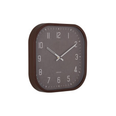 Nástenné hodiny Elemental Cuadrado Karlsson KA6138BR, 30cm