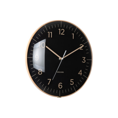 Nástenné hodiny Esencia Dome Karlsson KA6110BK, 30cm